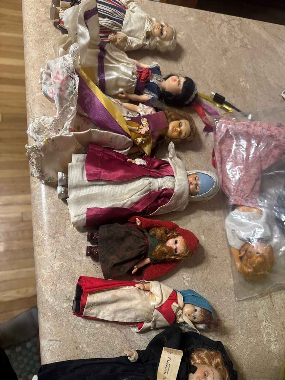 Collection Of 8 Vintage 1950s Dolls Dutchess Doll Corp And Others With Clothes